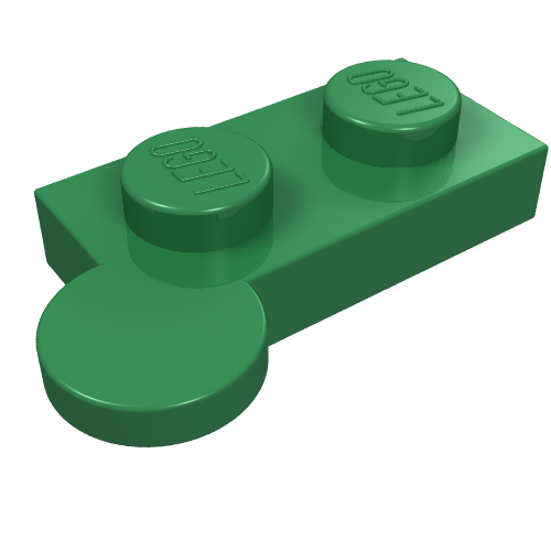 Lego Hinge Plate 1 x 4 Swivel Top [Solid Pin] / Green