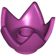 Lego Crown / Flower / Egg Shell Half / Magenta
