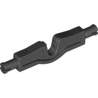 Lego Vehicle Axle with Steering Clip and Pins / Black