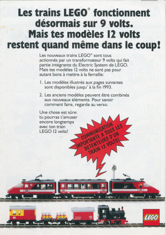 Lego 1991 Medium Train Swiss-French (921762-CHF)