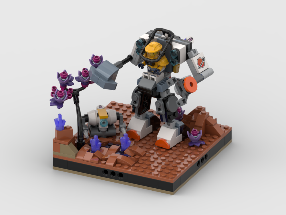Lego Display for set 60428 - Space Construction Mech