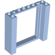 Lego Door Frame Double 2 x 8 x 6 / Bright Light Blue