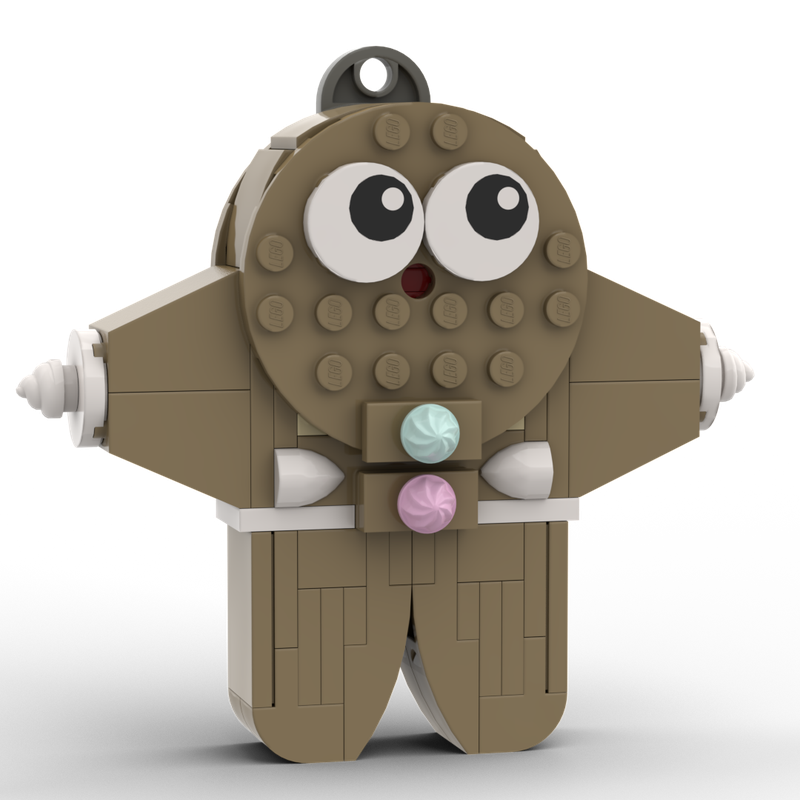 Lego Gingerbread Man Star Ornament