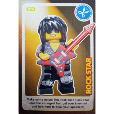 Lego Trading Card, Create The World - Rock Star / [No Color/Any Color]