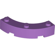Lego Brick Round Corner 4 x 4 Macaroni Wide with 3 Studs / Medium Lavender