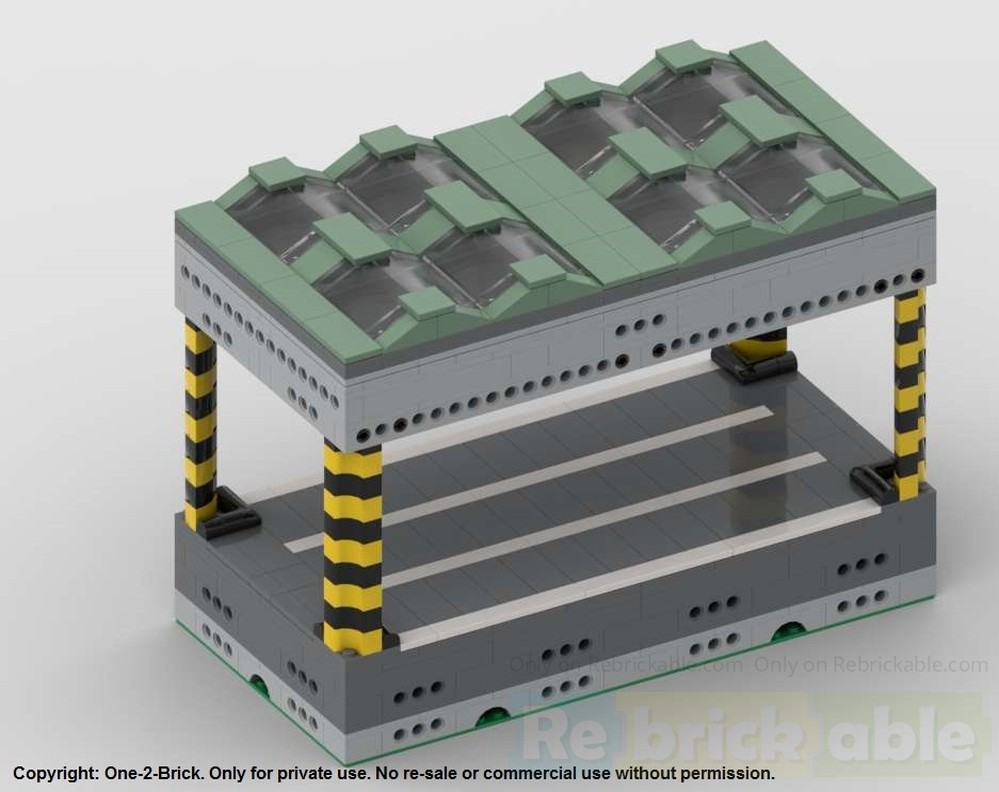 Lego V2: Modular Logistics Center - Middle Section