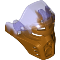 Lego Large Figure Mask of Earth with Marbled Trans-Purple Pattern