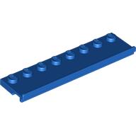 Lego Plate Special 2 x 8 with Door Rail / Blue