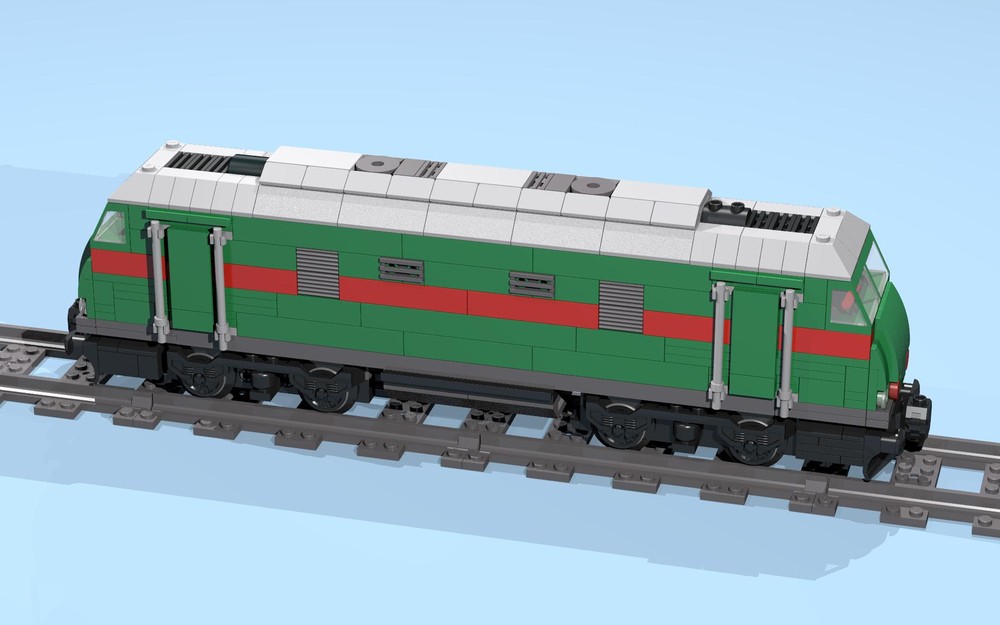 Lego German diesel engine BR 245 - green
