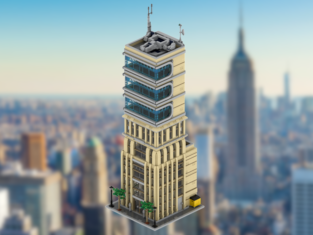 Lego Modular Baxter Building - Fantastic Four Tower