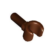 Lego Minifig Hand / Reddish Brown