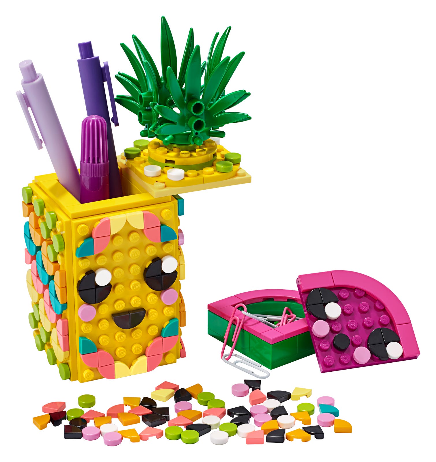 Lego Pineapple Pencil Holder