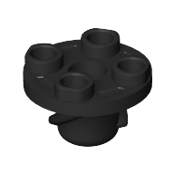 Lego Plate Special Round 2 x 2 with Rotation Stem and Screw
