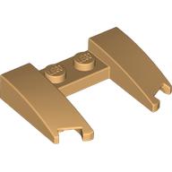 Lego Brick Wedged, Curved 3 x 4 x 2/3 Cutout / Warm Tan