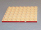 Lego Plate 6 x 8 with Red Line on 1 Long Edge Pattern
