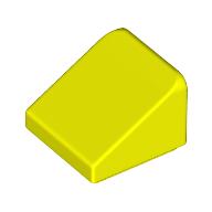 Lego Brick Sloped 30° 1 x 1 x 2/3 (Cheese Slope) / Vibrant Yellow