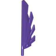 Lego Creature Body Part, Wing 9L with Stylized Feathers / Dark Purple