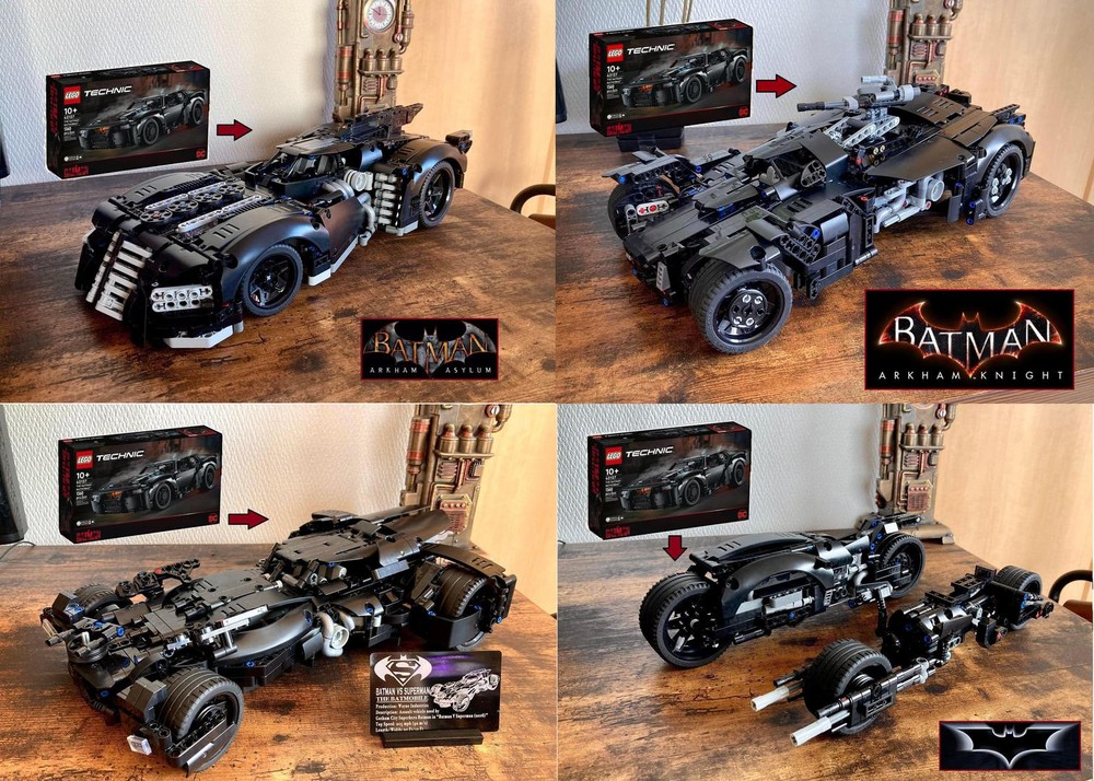 Lego Technic Batmobile 4 In 1 Batpack!