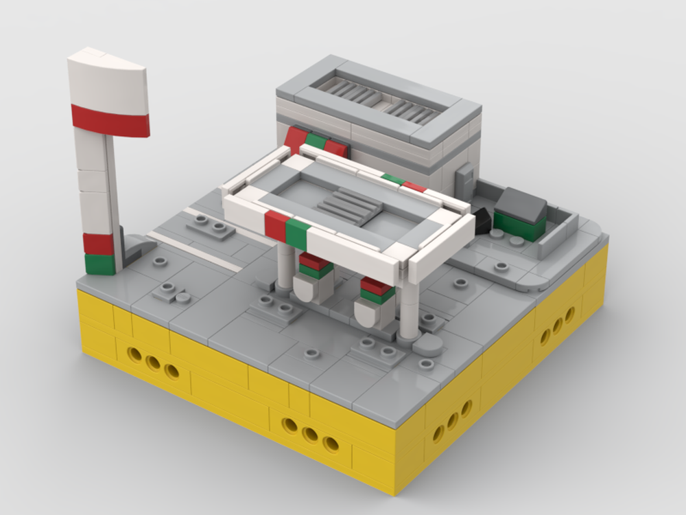 Lego Micro Modular Octan Service Station