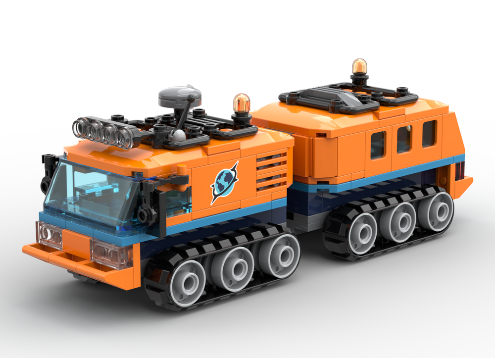 Lego Articulated Tracked Vehicle (arctic, orange)