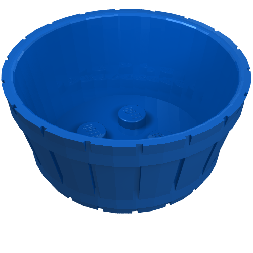 Lego Barrel Half Large / Blue