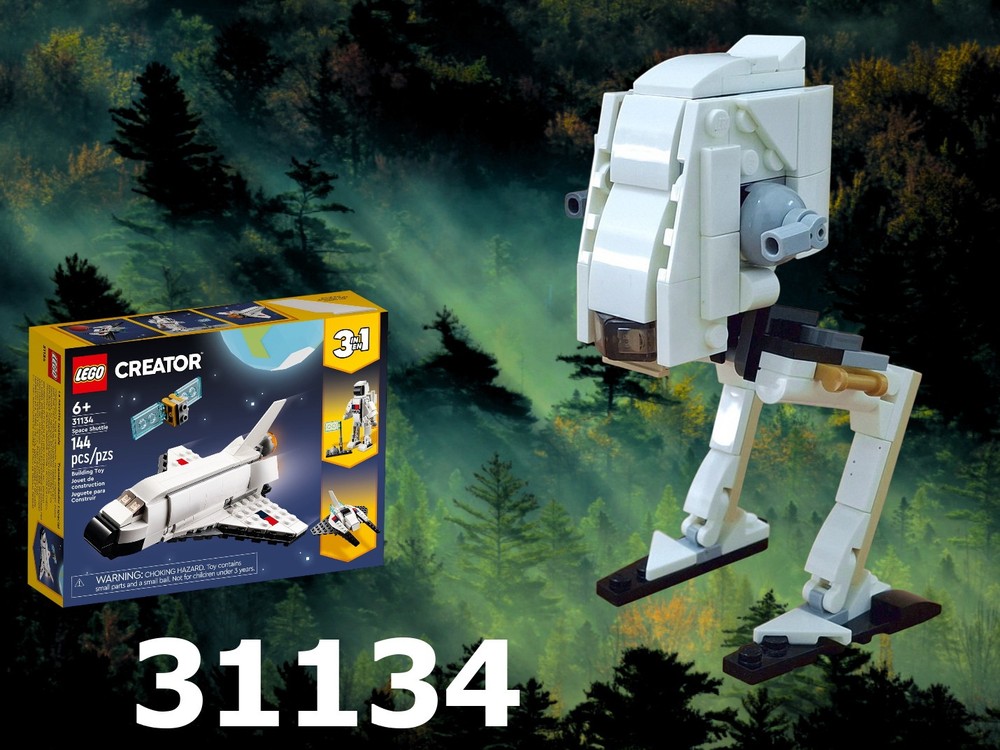 Lego AT-ST / ATST , alternative built of set 31134: Space shuttle