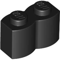 Lego Brick Special 1 x 2 Palisade [aka Log] / Black