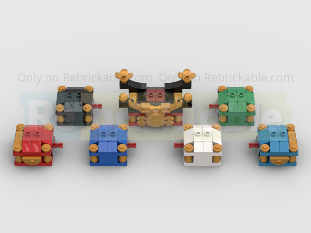 Lego -Ninjago- 15th Anniversary Minifig Display stand