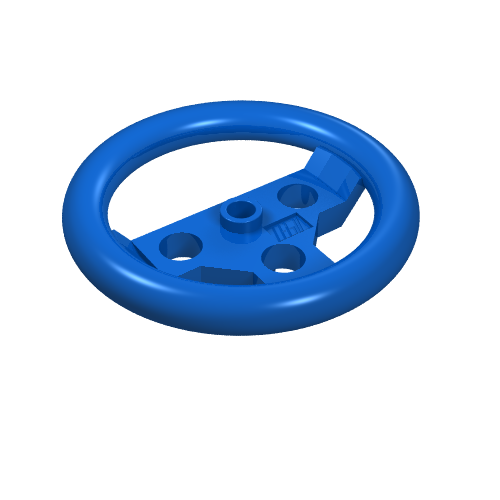 Lego Technic Steering Wheel Large / Blue