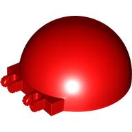 Lego Windscreen 6 x 6 x 3 Canopy Half Sphere with Dual 2 Fingers / Red