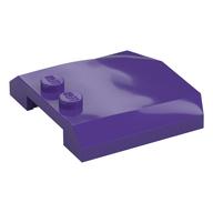 Lego Brick Wedged, Curved Triple 4 x 4 x 2/3 with 2 Studs / Dark Purple