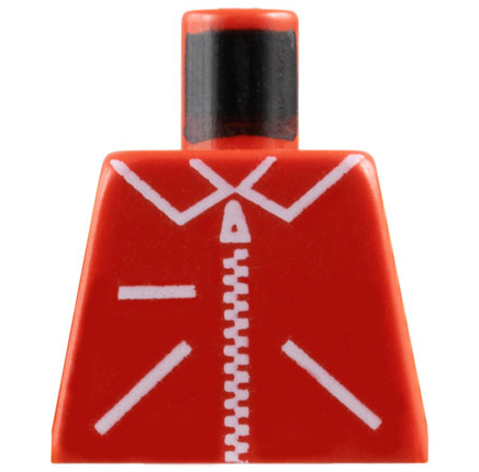Lego Torso Zipper Straight on Jacket Pattern