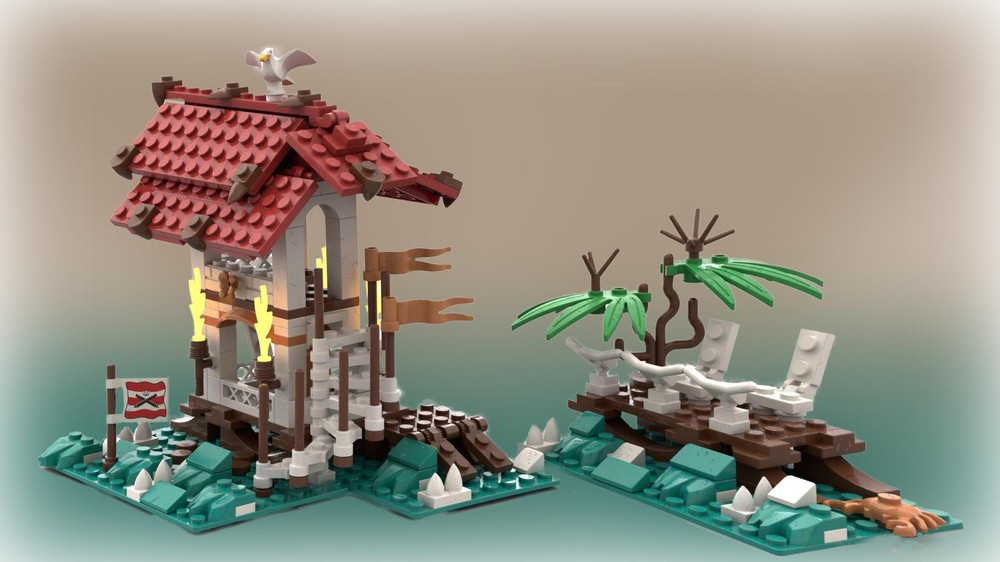 Lego Stormy beach bar for the soldiers