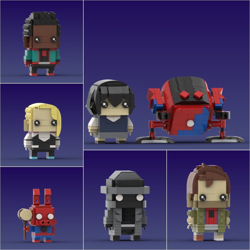 Lego Into the Spider-Verse Brickheadz Collection