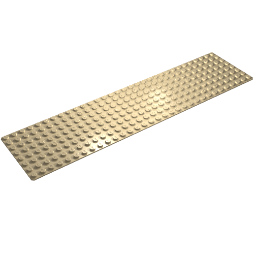 Lego Baseplate 8 x 32 / Tan