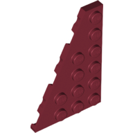 Lego Wedge Plate 6 x 4 Left / Dark Red