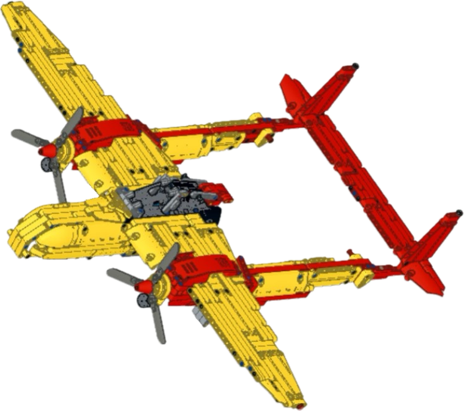 Lego P-38 Lightning 42152 B-model