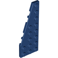 Lego Wedge Plate 8 x 3, 22° Left / Dark Blue