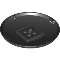 Lego Pod, Bottom Cap 9 x 9 x 1 X-Pod / Black