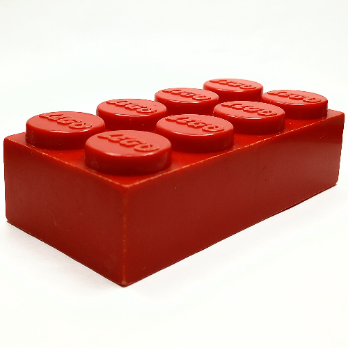 Lego Jumbo Brick 2 x 4 [Samsonite Version] / Red