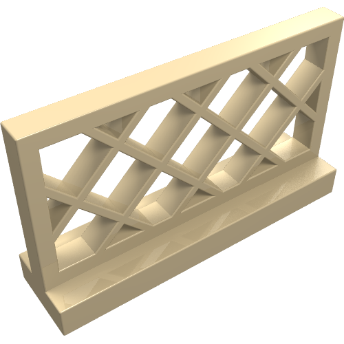 Lego Fence Lattice 1 x 4 x 2 / Tan
