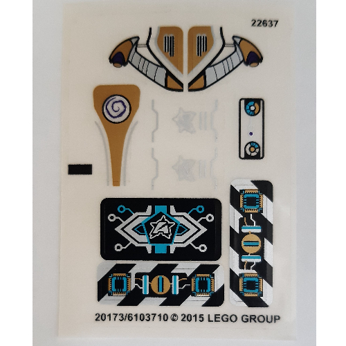 Lego Sticker Sheet for Set 70167-1