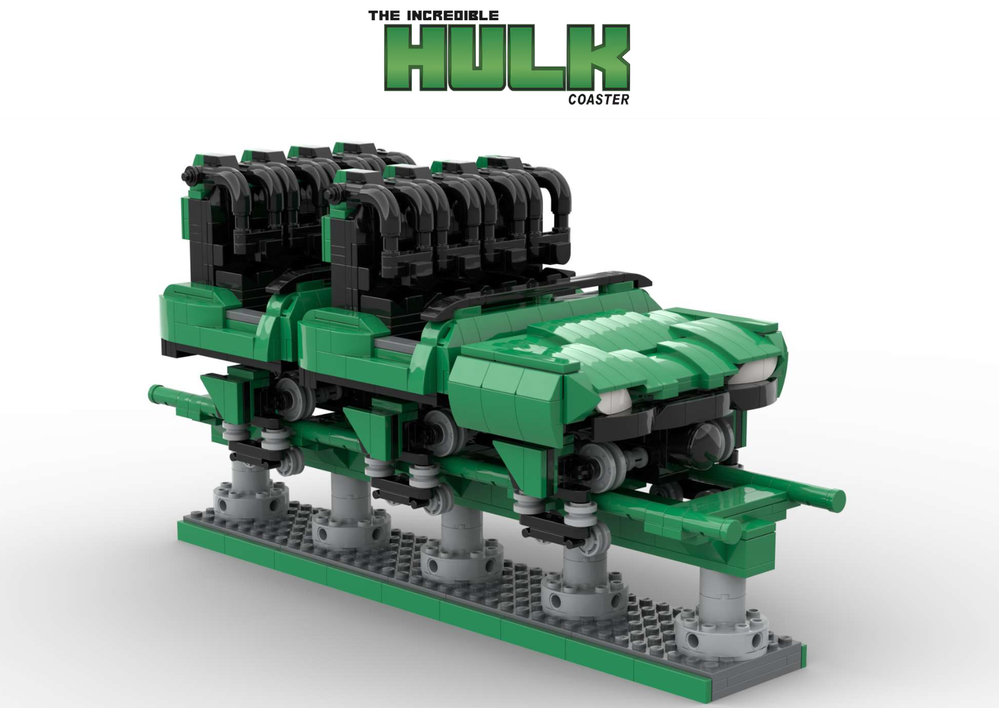 Lego ROLLERCOASTER - INCREDIBLE HULK COASTER - Universal's Islands of Adventure