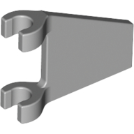 Lego Flag 2 x 2 Trapezoid with Flat Area between Clips / Light Bluish Gray