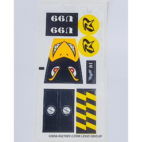 Lego Sticker Sheet for Set 7885-1