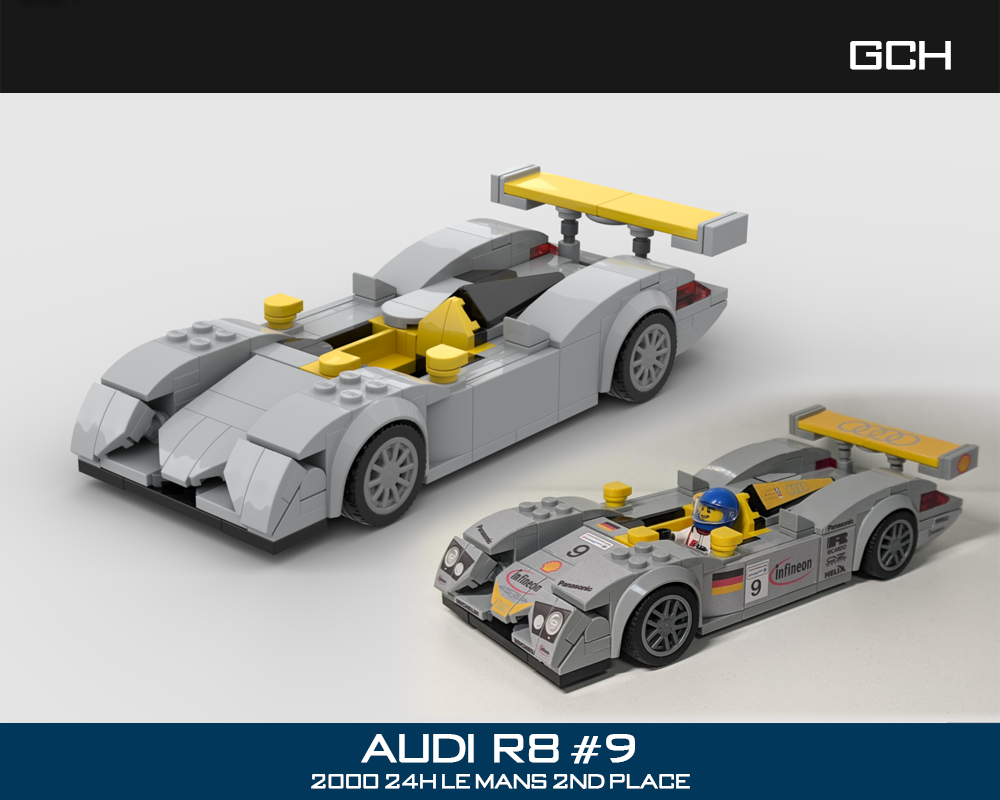 Lego Audi R8 #9 2000 Le Mans 2nd place