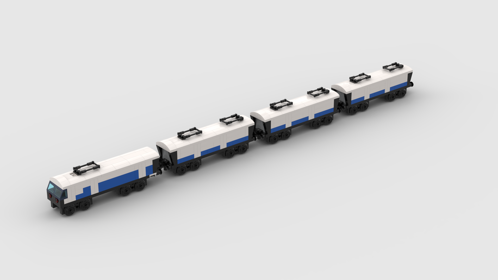 Lego Alex the 7 year old's Elizabeth Line Train