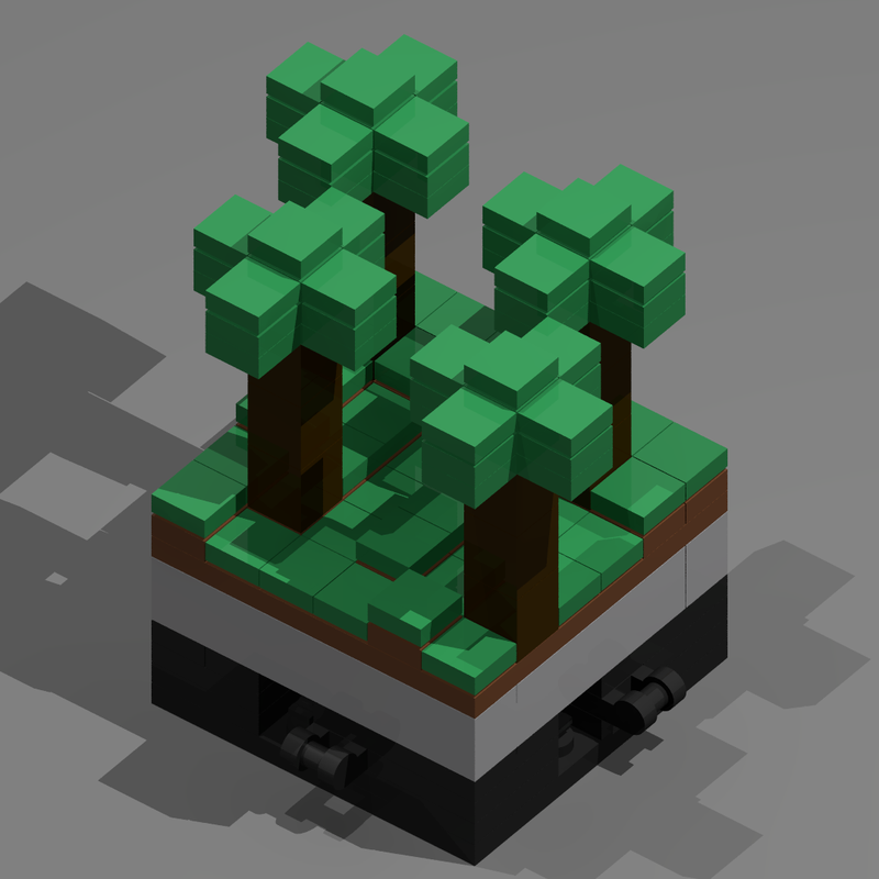 Lego micro biomes: taiga forest