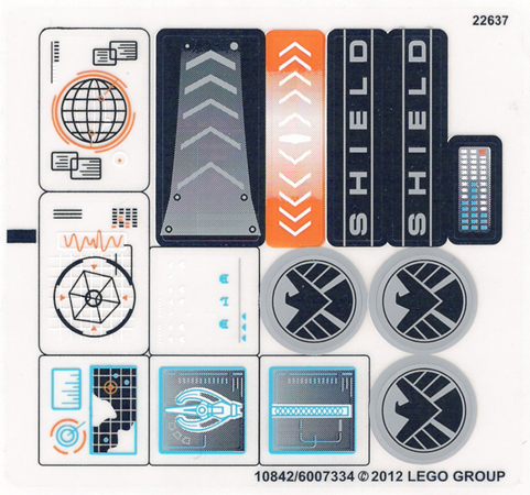 Lego Sticker Sheet for Set 6868-1