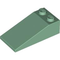 Lego Brick Sloped 18° 4 x 2 / Sand Green